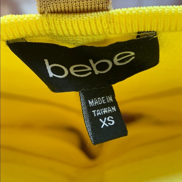 Bebe Yellow Body Con Dress - Picture 3 of 7